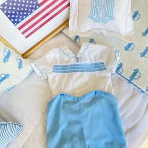 Baby Boy vintage smocker outfit